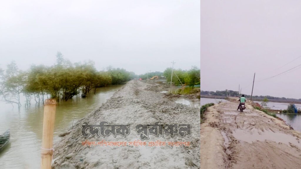 কয়রার দক্ষিণ বেদকাশি ইউনিয়নে নেই কোনো পাকা সড়ক, বৃষ্টি হলেই থাকে যানবাহন বন্ধ 7 6 17