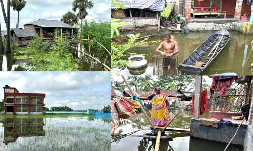 বৃষ্টি পানিতে যশোরের ভবদহের ৩০টি গ্রাম জলাবদ্ধ, চরম দুর্ভোগে মানুষ 7 6 25