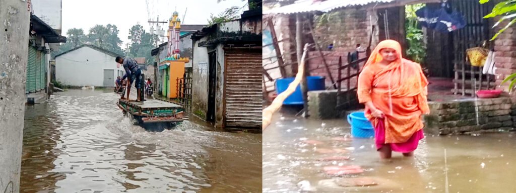 কেশবপুরে লাগাতার বৃষ্টিতে উপজেলা শহরসহ বিভিন্ন গ্রামসড়ক তলিয়ে গেছে 2 7 12