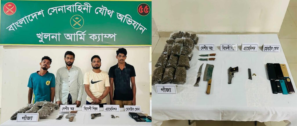 খুলনার রূপসায় বিদেশী পিস্তলসহ সাব্বির হত্যা মামলার চার আসামি গ্রেফতার 5 2 11
