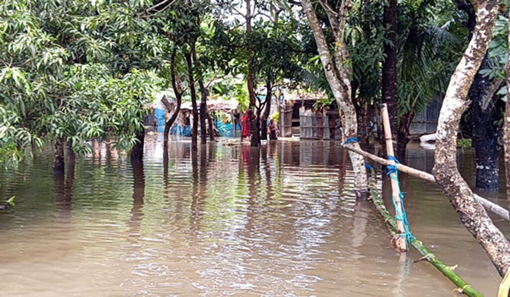 তালার তেঁতুলিয়ায় উজানের পানিতে ৫ হাজার মানুষ পানিবন্দি, বিশুদ্ধ পানির সংকট চরমে 9 5 3